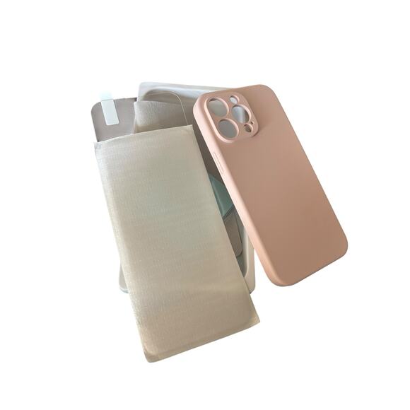 pcgaga Pink Silicone Protective Phone Case NWT Pink Iphone 14 ProMax NEW - Picture 3 of 3